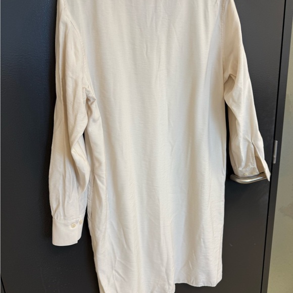 Filippa K NWOT size 4 (slightly oversized) Cream V-Neck Bishop Sleeve Dress - Picture 7 of 11